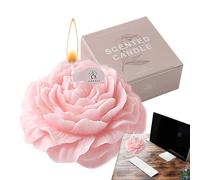 Bougies Pivoine Parfumées,Bougies Pivoine,Bougies décoratives pour parfumées à la maison - Parfums de bougies de pivoine, décorations de maison de fête de saint-valentin, cadeau de détente unique Zorq