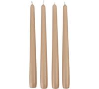 Bougies pointues beiges pour décorations automnales et estivales 12 pièces