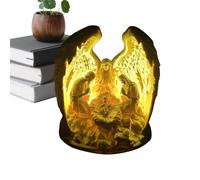 Bougies Pour La Crèche De Noël | Fournitures De Fête LED Religieuses 3D - Décorations De Noël Religieuses | Pour Église Fêtes Fête d'Anniversaire Bureaux Maison Bureau Chambre Cheminée Dortoir