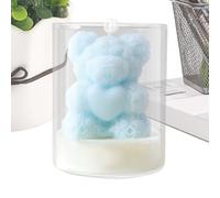Bougies pour la Saint-Valentin | Décoration de vacances en forme d'ours en forme de cœur | Bougie de décoration de vacances | Pour conjoints, petits amis, petites amies, dîners, rendez-vous, demande