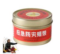 Bougies pour panne de courant | Bougies de survie non parfumées sans fumée | Source de lumière résistante au vent Accessoires portables pour feu de camp à la maison, pique-nique, barbecue