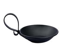 Bougies pour piliers - Bougie | Bougies noires | Plaques de bougie ronde en métal | Bougies avec poignée | Cangles stables situés sous verre pour les amoureux