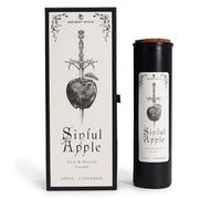 Bougies purificatrices de sorcières anciennes pommes péchineuses avec pomme et cannelle - Bougies noires pour rituels d'amour et de passion - Bougies spéciales pour attirer la chance, la séduction et