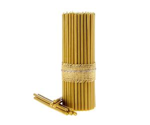 Bougies Rituelles Danilovo 100% Cire d'Abeille - Bougies Orthodoxes, Pour Décorations - Longs, N20, Hauteur 30,5 cm (100 Pièces - 2000 g)