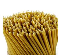 Bougies Rituelles Danilovo 100% Cire d'Abeille - Bougies Orthodoxes, Pour Décorations - Longs, N80, Hauteur 18,5 cm (100 Pièces - 500 g)