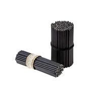 Bougies Rituelles Danilovo (Noir) - Orthodoxes, Pour Décorations, Longs, N100, Hauteur 16,5 cm, 250 Pièces en Cire d'Abeille
