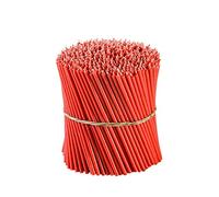 Bougies Rituelles en Cire d'Abeille Danilovo (Rouge) - Bougies Orthodoxes, Bougies Pour Décorations, Longs, N140, Hauteur 16 cm, 500 Pièces