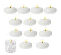 Bougies Rondes - Bougies De Cire De Combustion Propre | Décoration Intérieure avec Flamme Propre pour Mariages Fêtes Dîner et Noël