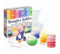 Sentosphère - Bougies Sable - Kit créatif DIY dès 8 ans- Activité manuelle ludique pour fabriquer soi-même des bougies multicolores