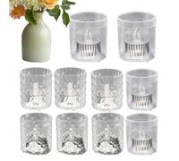 Bougies Sans Flamme, 12 Pièces De Lampe Multifonctionnelle, Bougies Vacillantes Sans Flamme, pour Salle à Manger Restaurant Bureau Mariage Fête Vacances Chambre à Coucher Maison Festival