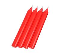 Bougies Set de 4 Chandelier 20cm Coloris Rouge