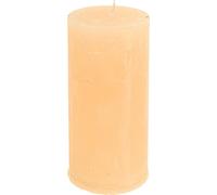 Bougies teintées dans la masse Abricot clair 50×100mm 4pcs Bougies décoratives