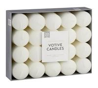 Bougies votives 9 heures blanc crème pour dîner, mariage, maison, table de Noël, cadeau de Noël