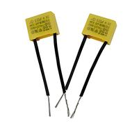 BouGPeng 2 Pièces Condensateur Polypropylène 0.22uf 275V X2 Condensateur Sécurité pour Feux Clignotants Ampoules LED non éteintes Composants Condensateurs