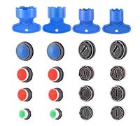 BouGPeng Lot de 16 Aérateur Mousseur de Robinet M24 M22 M18 M16 Male avec 4 Clé Embout Economiseur d'Eau Filtre Economie Aérateur pour Robinet Lavabo de Cuisine et Salle de Bain