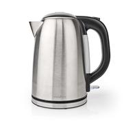 Bouilloire | 1,7 l | Acier inoxydable | Argent / Noir | Rotation à 360 degrés | Elément chauffant caché |Strix® | Fonction ébullition à sec
