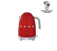 Bouilloire 1,7 L avec réglage de la température Vintage Années 50 Rouge