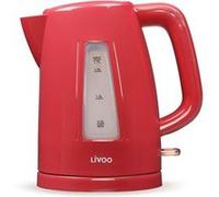 Bouilloire électrique sans fil 1.7 L rouge