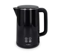 Bouilloire - 1,7 l - Plastique - Noir - 50, 60, 70, 80, 90, 100 °C - Affichage de la température - Rotation à 360 ° - Élément chauffant caché - Contrôleur Strix - Protection Boil-dry