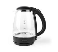 Bouilloire Électrique 1,7 L Verre Noir Rotatif De 360 Degrés Élément