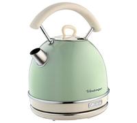 Bouilloire 1,7?L verte acier avec base pivotante 2200?W