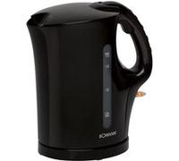 Bomann Bouilloire WK 6079 CB, 1,7 l, 2200W, arrêt auto & manuel, filtre anticalcaire amovible, Noir
