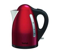 Tefal KI110511 bouilloire 1,7 L 2400 W Noir, Rouge, Acier inoxydable