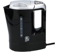 Bouilloire 12v - Bouilloire De Voyage 0,8l - Connexion À L'allume-Cigare De La Voiture - Boissons Chaudes En Déplacement - Pour Voiture, Camping-Car, Bateau Et Camion - Plastique - Noir