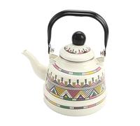 Bouilloire 1700 ml Théière légère pour décoration salon domestique Gris Blanc 16 x 21 cm