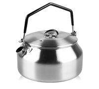 Bouilloire 1L en Acier Inoxydable, Bouilloire de Camping, Portable Bouilloire à Gaz, avec Poignée Anti-Chaleur, Théière à Cuisinière Rapide, pour Cafe, Thé, Accessoires de Camping, Pique-Nique