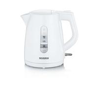 Severin Bouilloire WK 3411 – 1 L, 2 200 W, filtre anticalcaire amovible, socle 360°, blanc