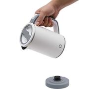 Bouilloire 800ML Bouilloire de voyage 600W Mini théière (Blanc)