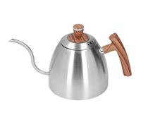 Bouilloire à bec verseur de 800 ml en acier inoxydable durable avec poignée ergonomique et col de cygne à suspendre pour machine à café de voyage en plein air, cafetière à égoutter, pot à café