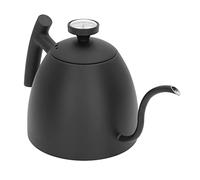 Bouilloire à bec verseur en acier inoxydable avec thermomètre à suspendre pour machine à café de voyage en plein air, cafetière d'égouttement de 800 ml