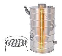 Bouilloire à bois d'extérieur - Bouilloire en acier inoxydable à économie d'énergie pour une ébullition rapide - Capacité de 10,5 L pour le camping et l'extérieur