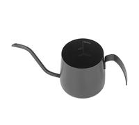 Bouilloire à café à col de cygne professionnelle en acier inoxydable à verser sur échelle, poignée confortable et épaissie pour baristas, brassage maison, noir, 5,5 oz (manche de sept