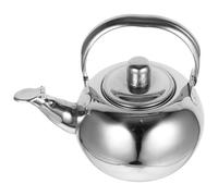 Bouilloire à Café avec Filtre et Poignée 1l en Acier Inoxydable | Kettle, Gaz et Induction, Compacte et Facile à Ranger, Couleur Argenté
