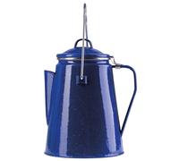 Bouilloire à Café Camping Mil-Tec En Acier Émaillé Noir Bleu Avec Percolateur