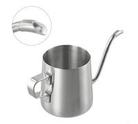 Bouilloire à café ergonomique en acier inoxydable avec un savoir-faire raffiné pour profiter de votre infusion préférée (argentée, 250 ml)