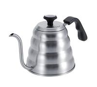 Bouilloire à café et à thé en acier inoxydable avec bec verseur en col de cygne et thermomètre intégré pour un versement précis du café et du thé. Capacité : 1 L ou 1,2 L. (Sable et thermomètre 1,2L)