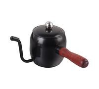 Bouilloire à col de cygne 500 ml pour la maison, la cuisine, cadeau de barista, noir