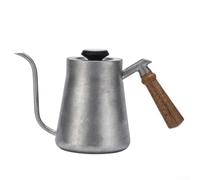 Bouilloire à col de cygne avec thermomètre intégré pour un contrôle précis de la température de l'eau à la main pour le brassage à la main 650 ml, 850 ml (850 ml, argent)