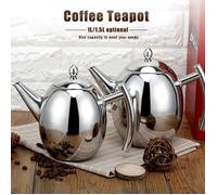Bouilloire à eau de pot de café de théière d'acier inoxydable grande capacité (1L) -MOO