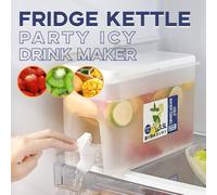 Bouilloire À Froid Avec Robinet, Théière À Fruits De Ménage, Bouteille De Limonade D'été, Camping Randonnée Récipient Seau À Eau Portable 3,5 L