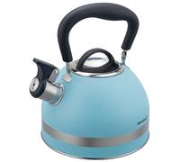 Bouilloire à gaz en acier inoxydable 1,8 L, petite, compatible induction, bleue,
