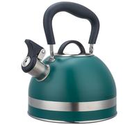 Bouilloire à gaz en acier inoxydable 1,8 L, petite, verte, compatible induction,