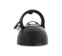 Bouilloire à Induction Théière Sifflet 2,5L Acier Inox., Design Moderne,, Diamond, , Noir