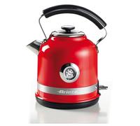 Ariete, Bouilloire Electrique Moderna 2854, Bouilloire Electrique en Acier Inoxydable avec Thermomètre et Niveau d'Eau Visible, Base sans fil 360°, Arrêt Automatique, Capacité 1.7 L, 2000W, Rouge