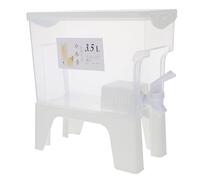Bouilloire à Robinet Grosse Capacité 3,5 L en PP pour Boissons | Ouverture Large, Filtre Anti-fuite et Base Stable, Usage Maison ou Bureau, Blanc, Support