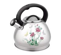 Bouilloire à Sifflet 3L - Élégante Théière en Acier Inoxydable 304 | Compatible avec Toutes les Plaques(B)